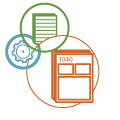 tax processing icon