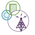 telco icon enterprise content management workflow ecm